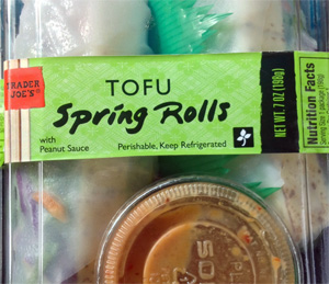 Trader Joe's Tofu Spring Rolls