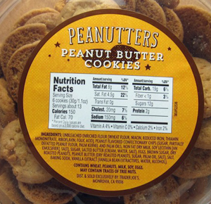 Trader Joe’s Peanutters Peanut Butter Cookies Reviews