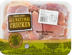 Trader Joe's All Natural Boneless Skinless Chicken Thighs