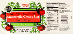 Trader Joe's Mozzarella Cheese Log