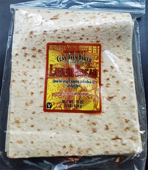 Trader Joe's Clay Oven Baked Old Fashioned Lavash Bread