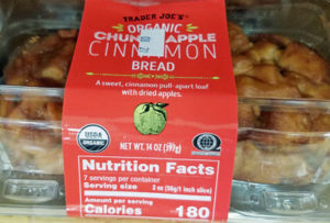 Trader Joe's Organic Chunky Apple Cinnamon Bread