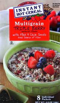 Trader Joe's Multigrain Triple Berry Hot Cereal with Flax & Chia Seeds