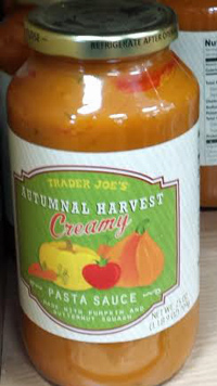 Trader Joe's Autumnal Harvest Creamy Pasta Sauce