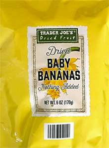 Trader Joe's Dried Baby Bananas