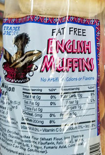 Trader Joe's Fat-Free English Muffins