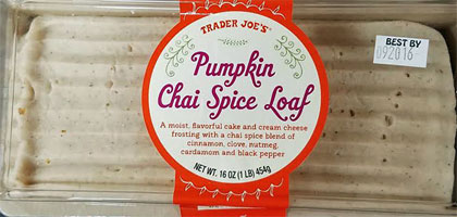 Trader Joe’s Pumpkin Chai Spice Loaf Reviews