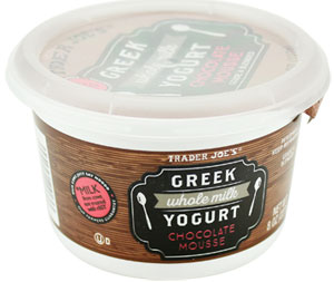 Trader Joe's Chocolate Mousse Whole Milk Greek Yogurt