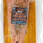 Trader Joe's Wild King Salmon on a Cedar Plank