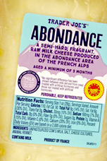 Trader Joe’s Abondance Cheese Reviews