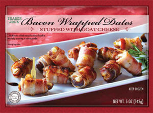 Trader Joe's Bacon Wrapped Dates with Goat Cheese