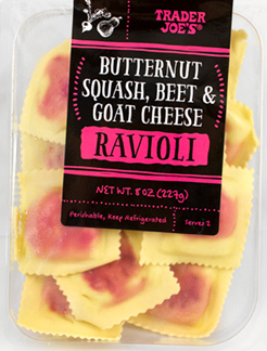 Trader Joe’s Butternut Squash, Beet & Goat Cheese Ravioli Reviews