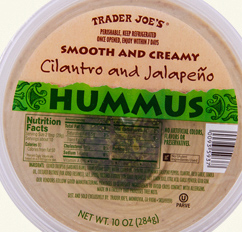 Trader Joe's Cilantro and Jalapeno Hummus