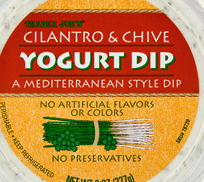 Trader Joe's Cilantro & Chive Yogurt Dip