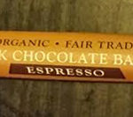 Trader Joe's Organic Fair Trade Dark Chocolate Espresso Baton