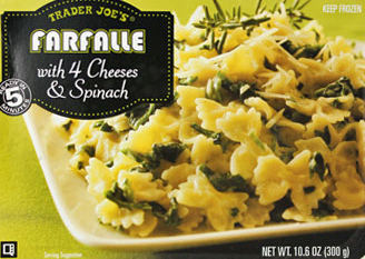Trader Joe’s Farfalle with 4 Cheeses & Spinach Reviews