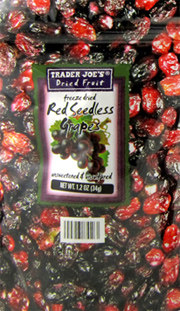 Trader Joe's Freeze Dried Red Seedless Grapes
