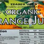 Trader Joe's Frozen Concentrated Organic Orange Juice