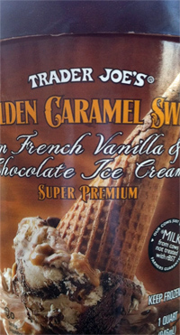 Trader Joe's Golden Caramel Swirl Ice Cream