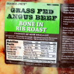 Trader Joe's Grass Fed Angus Beef Bone In Roast