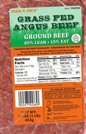Trader Joe's Organic Grass Fed Angus Beef