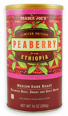 Trader Joe's Peaberry Coffee from Ethiopia