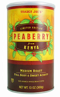Trader Joe's Peaberry from Kenya Coffee