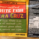 Trader Joe's Marinated White Fish Vera Cruz