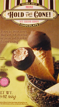 Trader Joe's Mini Hold the Cone Chocolate Ice Cream Cones