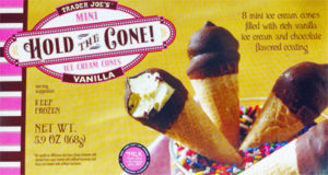 Trader Joe's Mini Hold the Cone Vanilla Ice Cream Cones