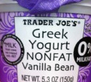 Trader Joe's Nonfat Vanilla Bean Greek Yogurt
