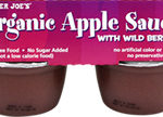 Trader Joe's Organic Apple Sauce with Wild Berries