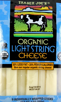 Trader Joe’s Organic Light String Cheese Reviews