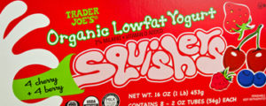 Trader Joe's Organic Low Fat Yogurt Squishers