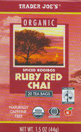 Trader Joe's Organic Spiced Rooibos Ruby Red Chai Tea