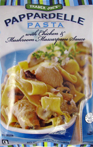 Trader Joe’s Pappardelle Pasta with Chicken & Mushroom Mascarpone Sauce Reviews