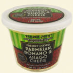 Trader Joe's Shaved Parmesan, Romano & Asiago Cheese