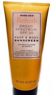 Trader Joe's Refresh SPF 30 Face & Body Sunscreen