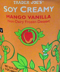 Trader Joe’s Soy Creamy Mango Vanilla Ice Cream Reviews