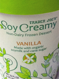 Trader Joe's Soy Creamy Vanilla Ice Cream