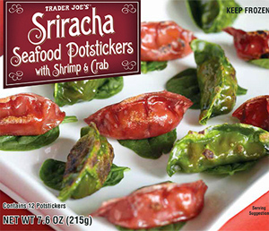 Trader Joe's Sriracha Seafood Potstickers with Shrimp & Crab