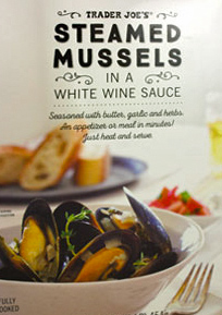 Trader Joe's Steamed Mussels in a White Wine Sauce
