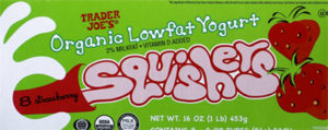 Trader Joe's Organic Low Fat Strawberry Yogurt Squishers