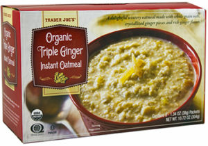 Trader Joe's Triple Ginger Instant Oatmeal