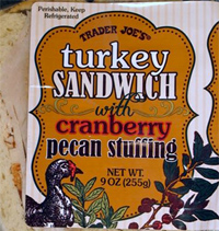 Trader Joe’s Turkey Sandwich with Cranberry Pecan Stuffing Reviews