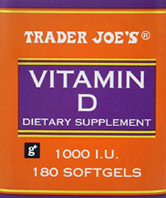 Trader Joe's Vitamin D Dietary Supplement