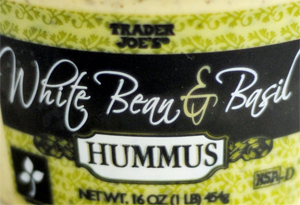 Trader Joe's White Bean & Basil Hummus