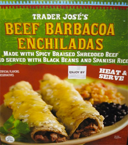 Trader Joe's Beef Barbacoa Enchiladas