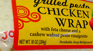 Trader Joe's Grilled Pesto Chicken Wrap
