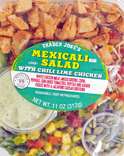 Trader Joe's Mexicali Salad with Chili Lime Chicken